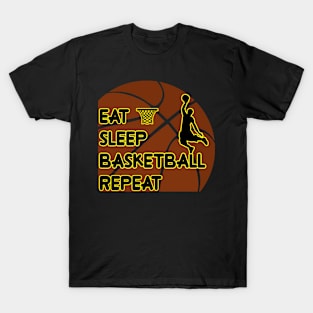 Eat Sleep Basketball Repeat T-Shirt